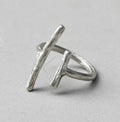 2 Lines Minimalist Silver Ring