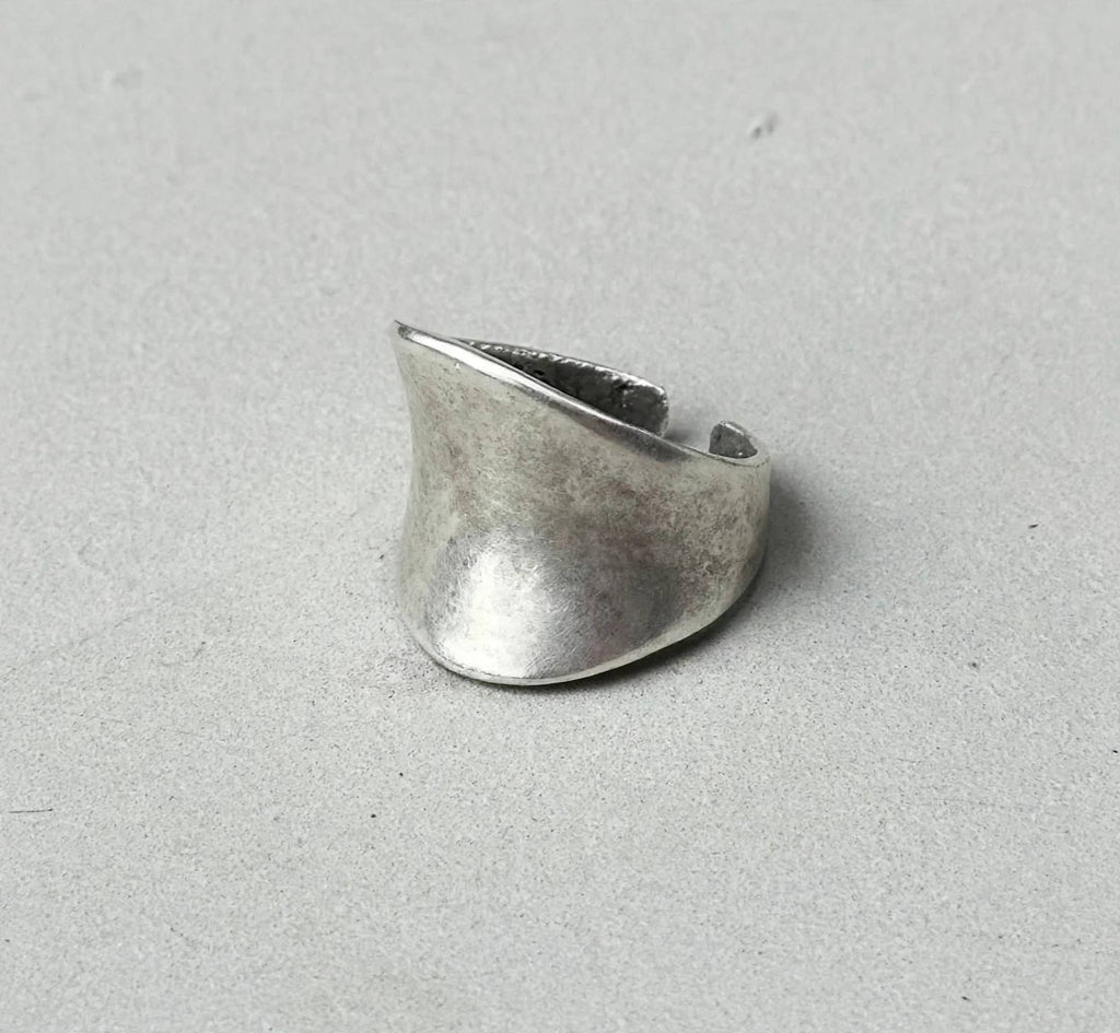 Organic Chunky Asymmetric Silver Ring